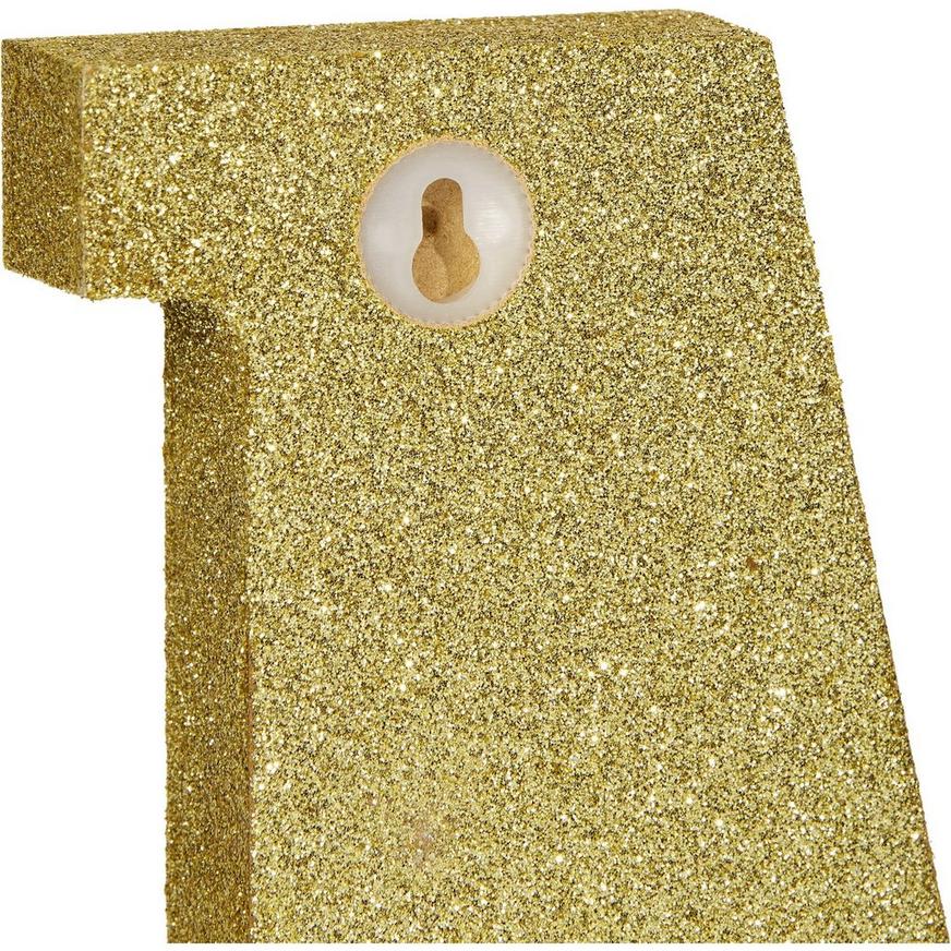 Glitter Gold Letter A Sign